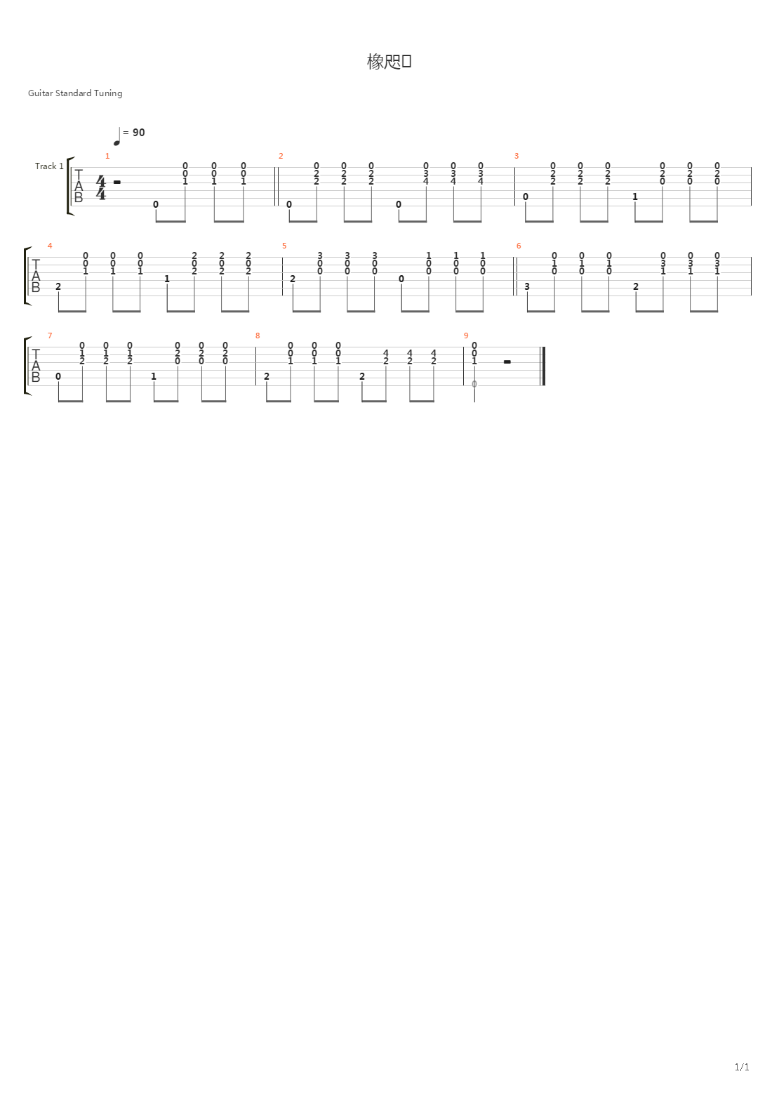 Prelude in E-dur吉他谱