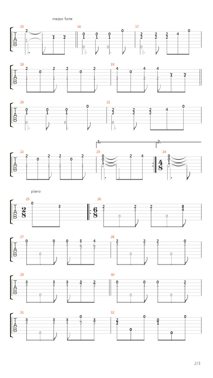 Rondo in E-dur吉他谱