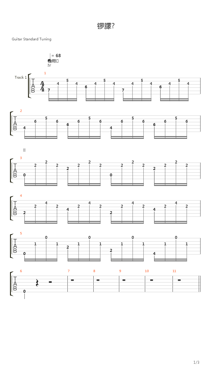 Waltz from 2 part in E-dur吉他谱