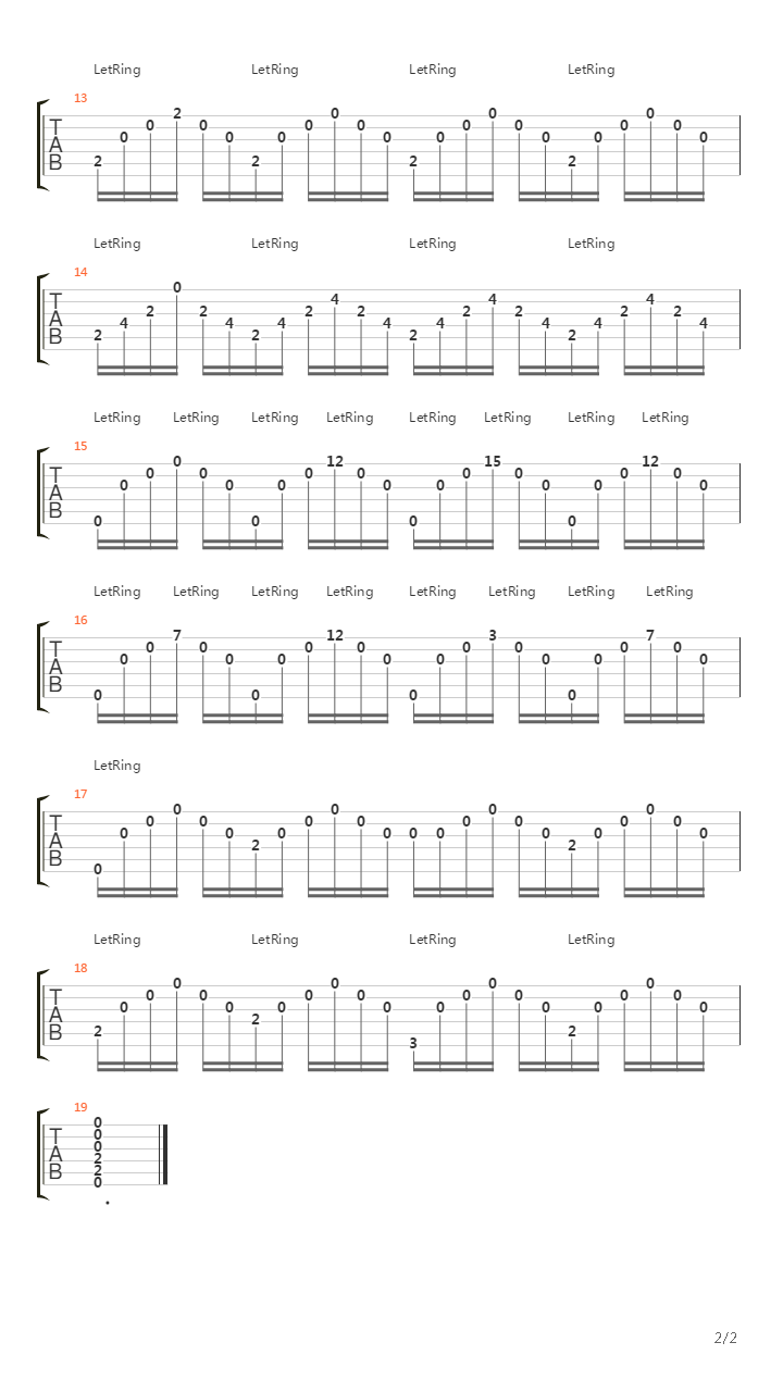 Etude 5 (Ручеёк)吉他谱