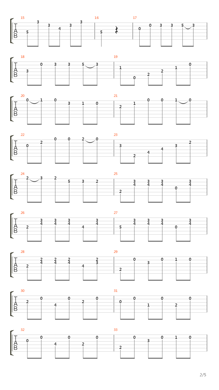 Etude No 13 (Op. 100)吉他谱