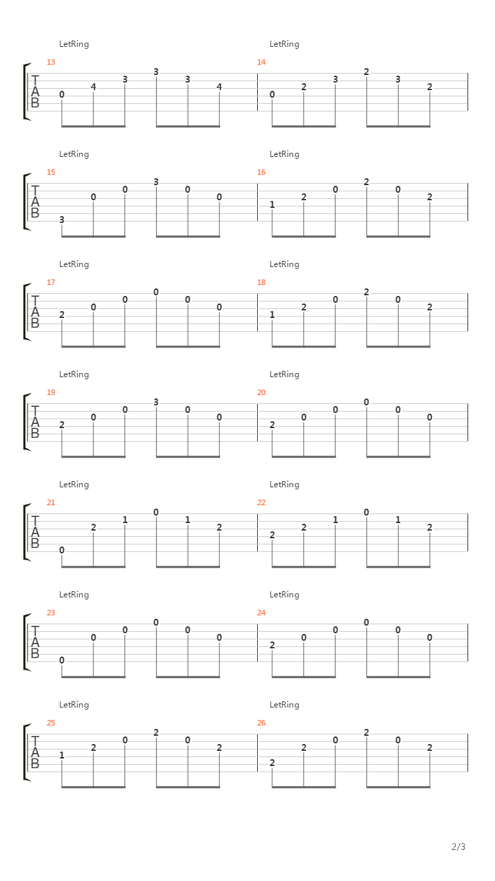 Etude No 2 (op.100)吉他谱