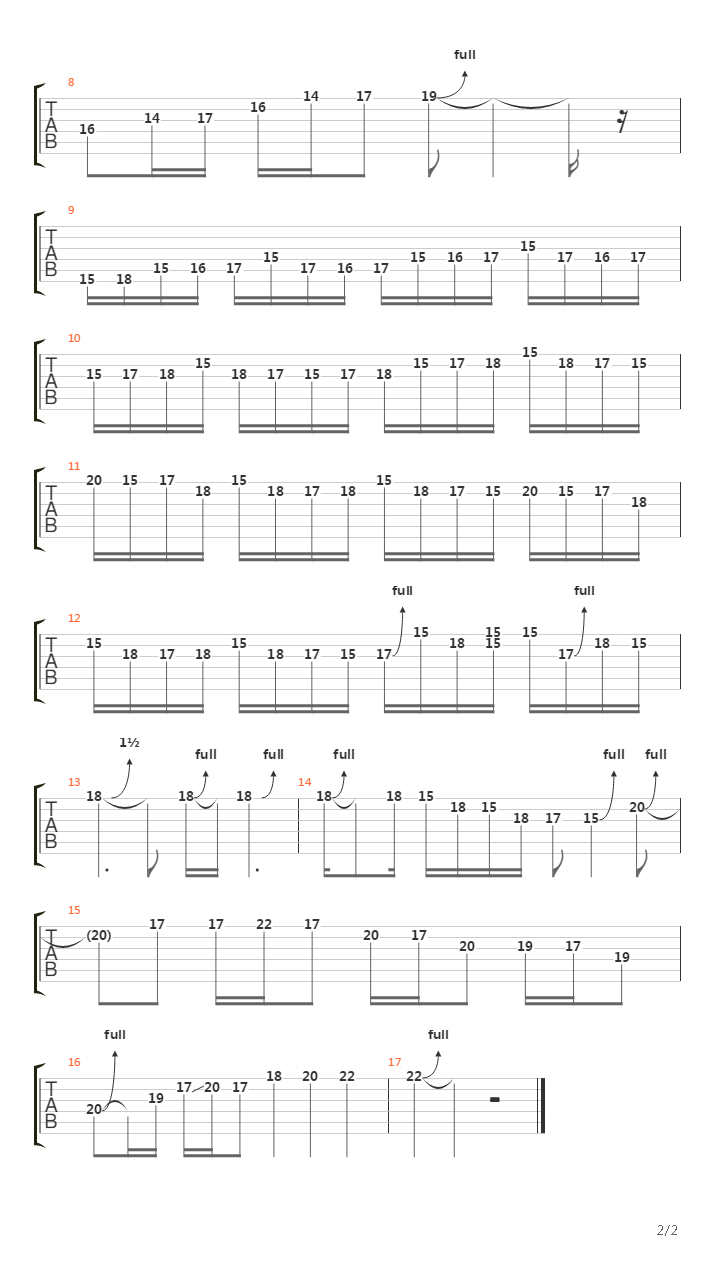 99 Ways To Die (solo)吉他谱