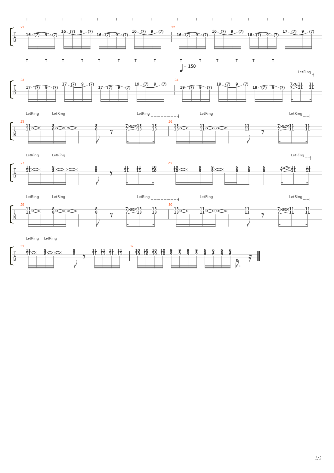 Bass Solo 1995吉他谱