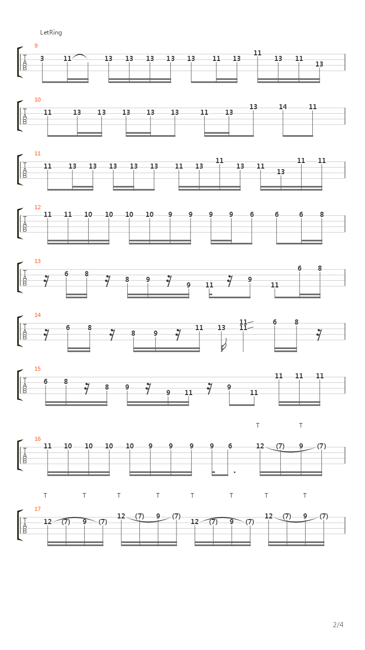 Bass Solo 1995吉他谱