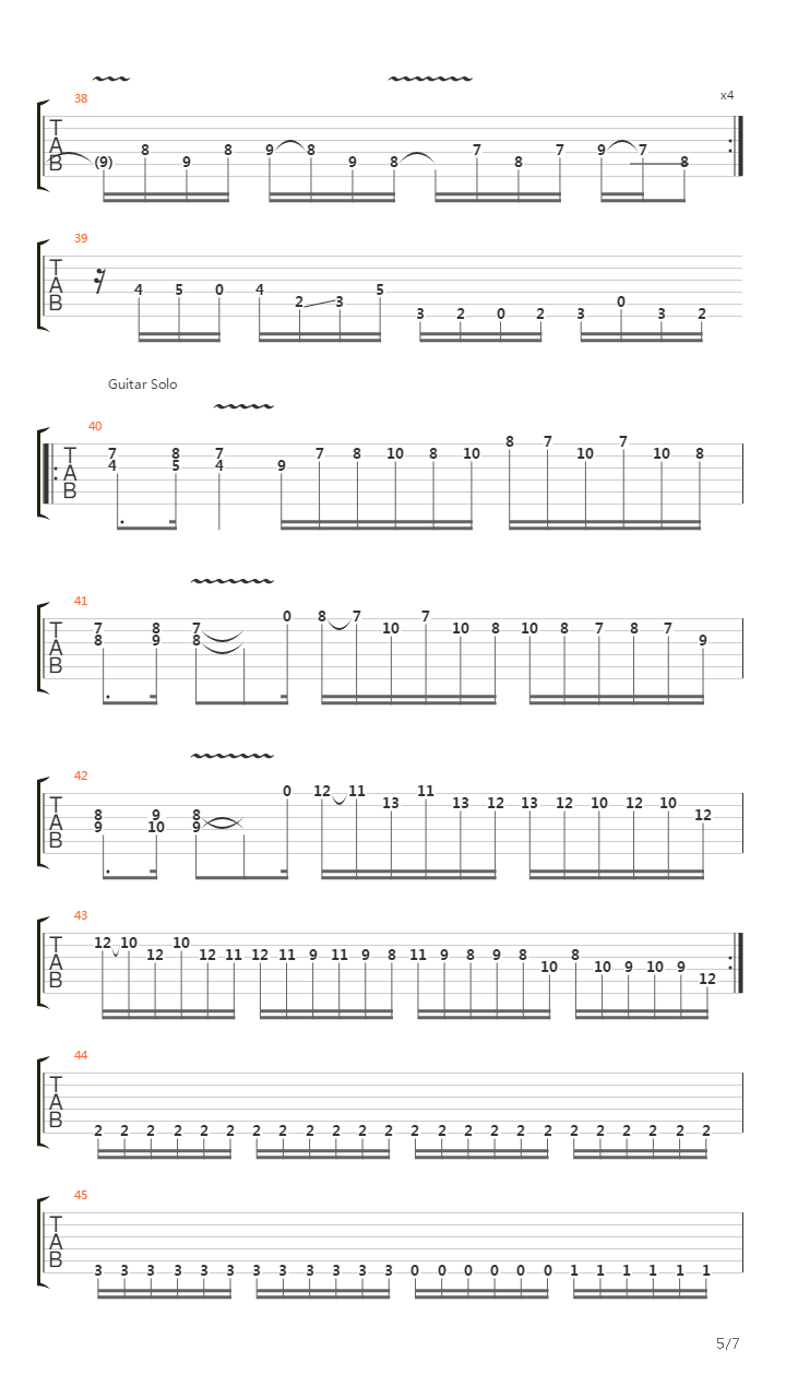 Burning Bridges吉他谱