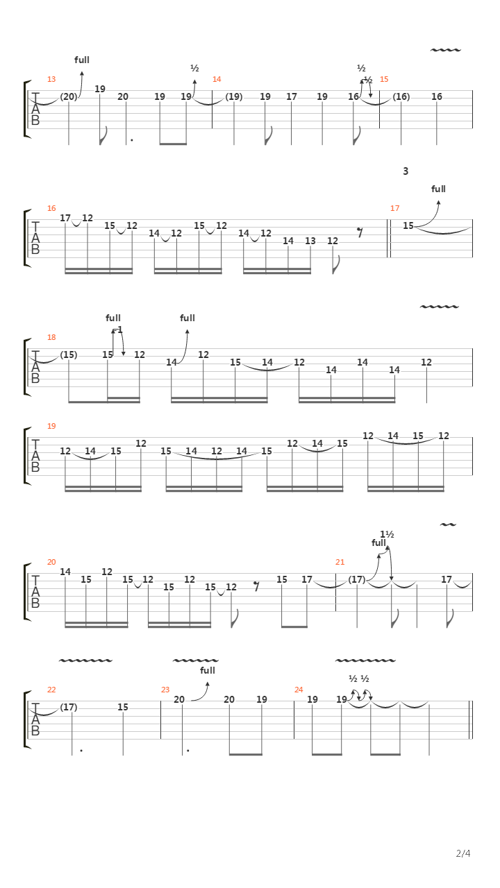 Dread And The Fugitive Mind (Guitar Solo Tutorial by Chris Zoupa)吉他谱