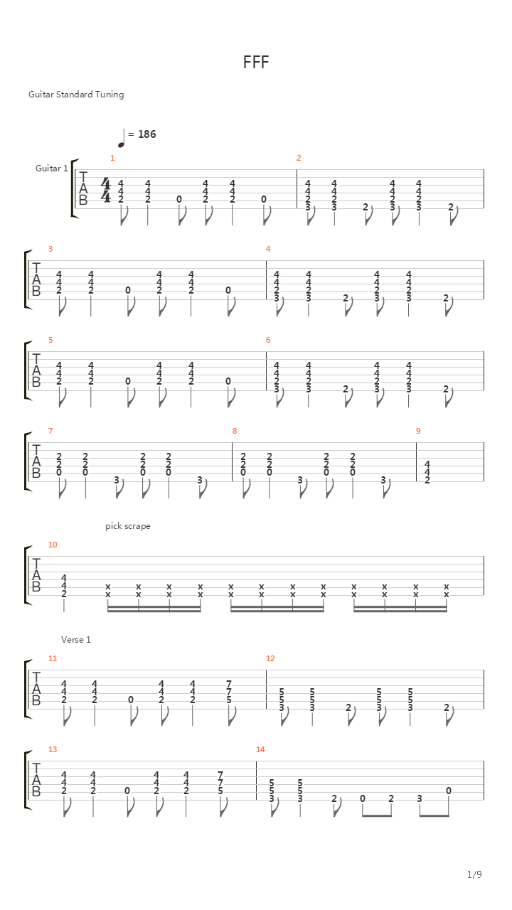 FFF吉他谱