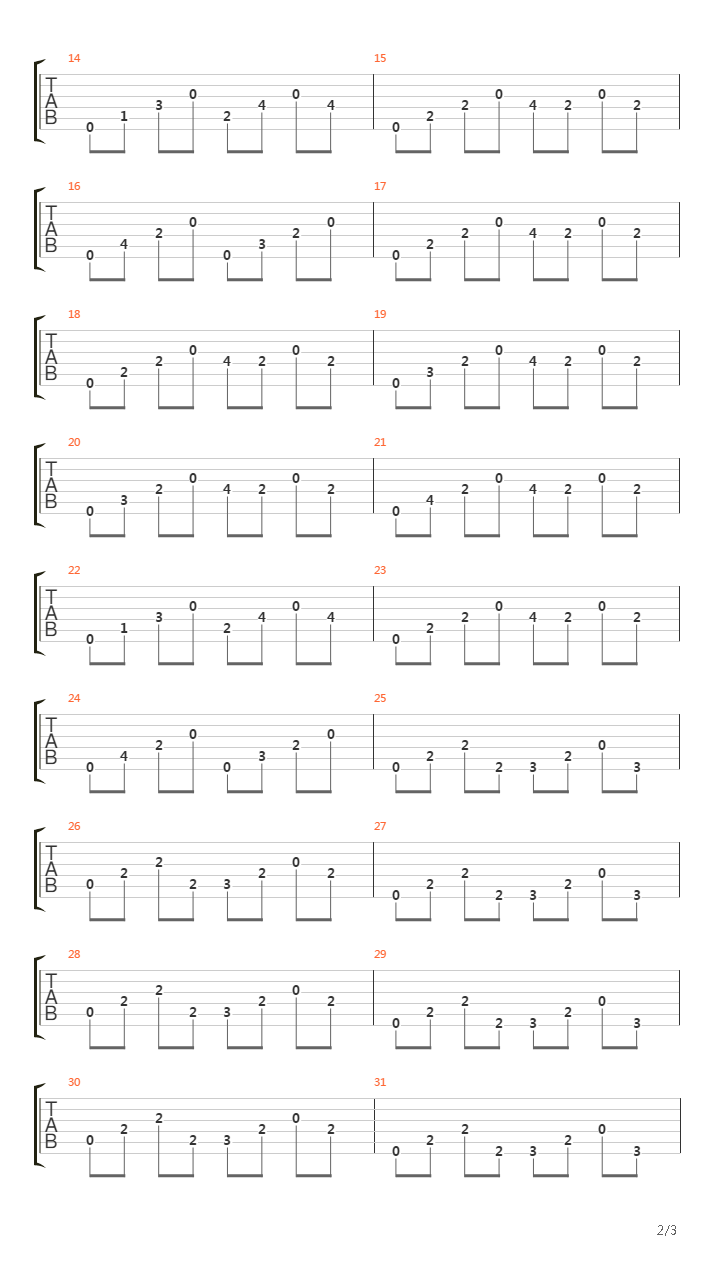 Silent Scorn吉他谱