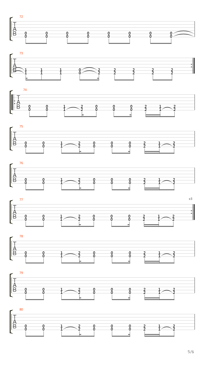 5 Marz吉他谱