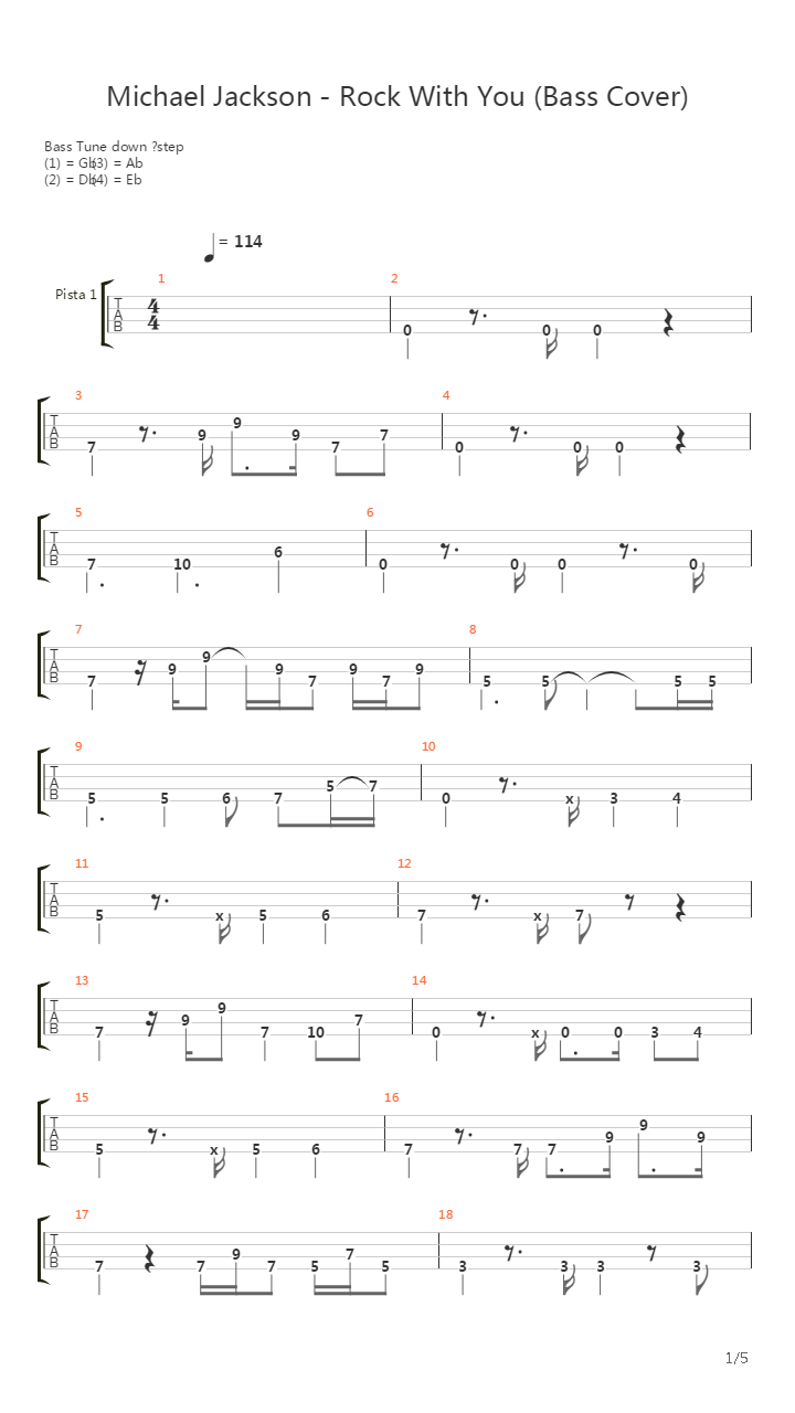 Rock With You (Bass Tutorial)吉他谱