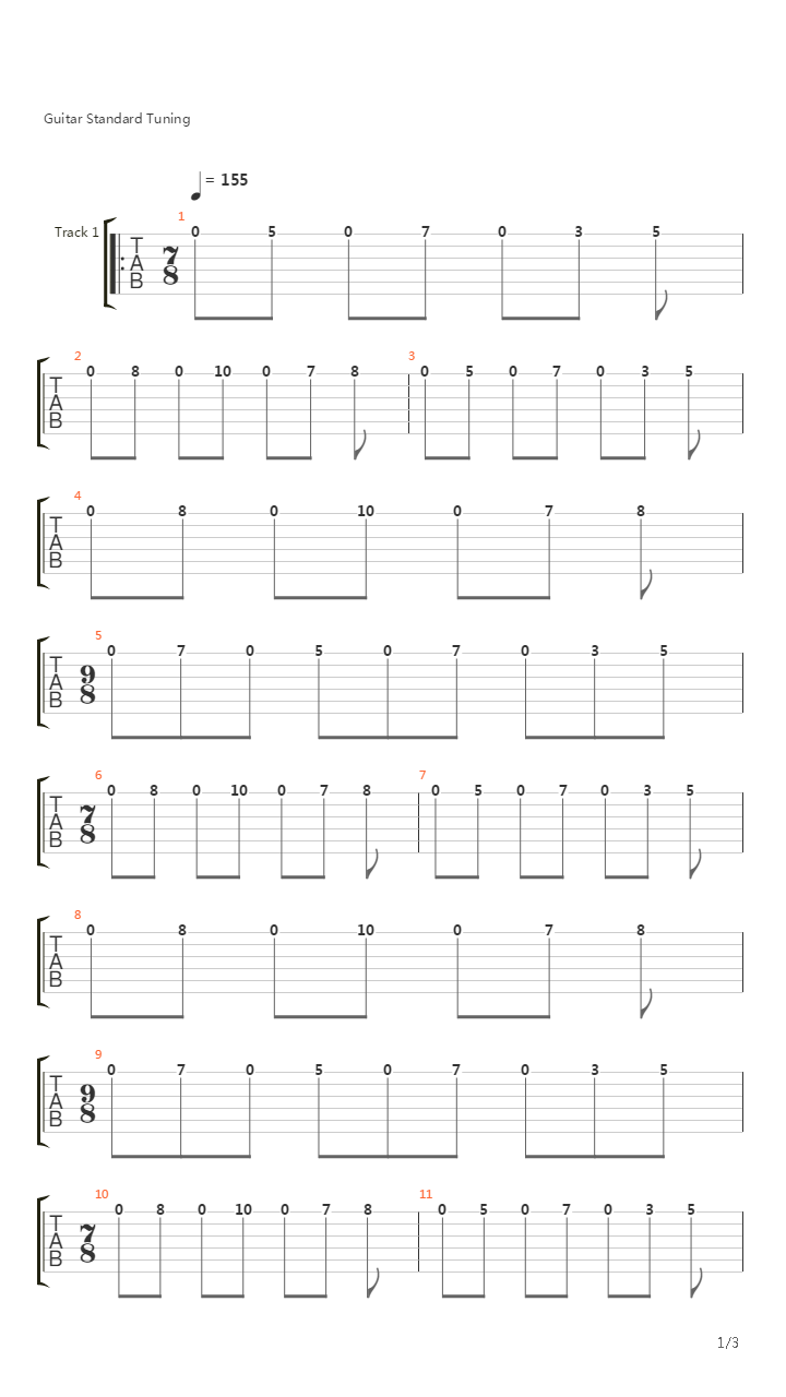 Tubular Bells (Metal cover)吉他谱