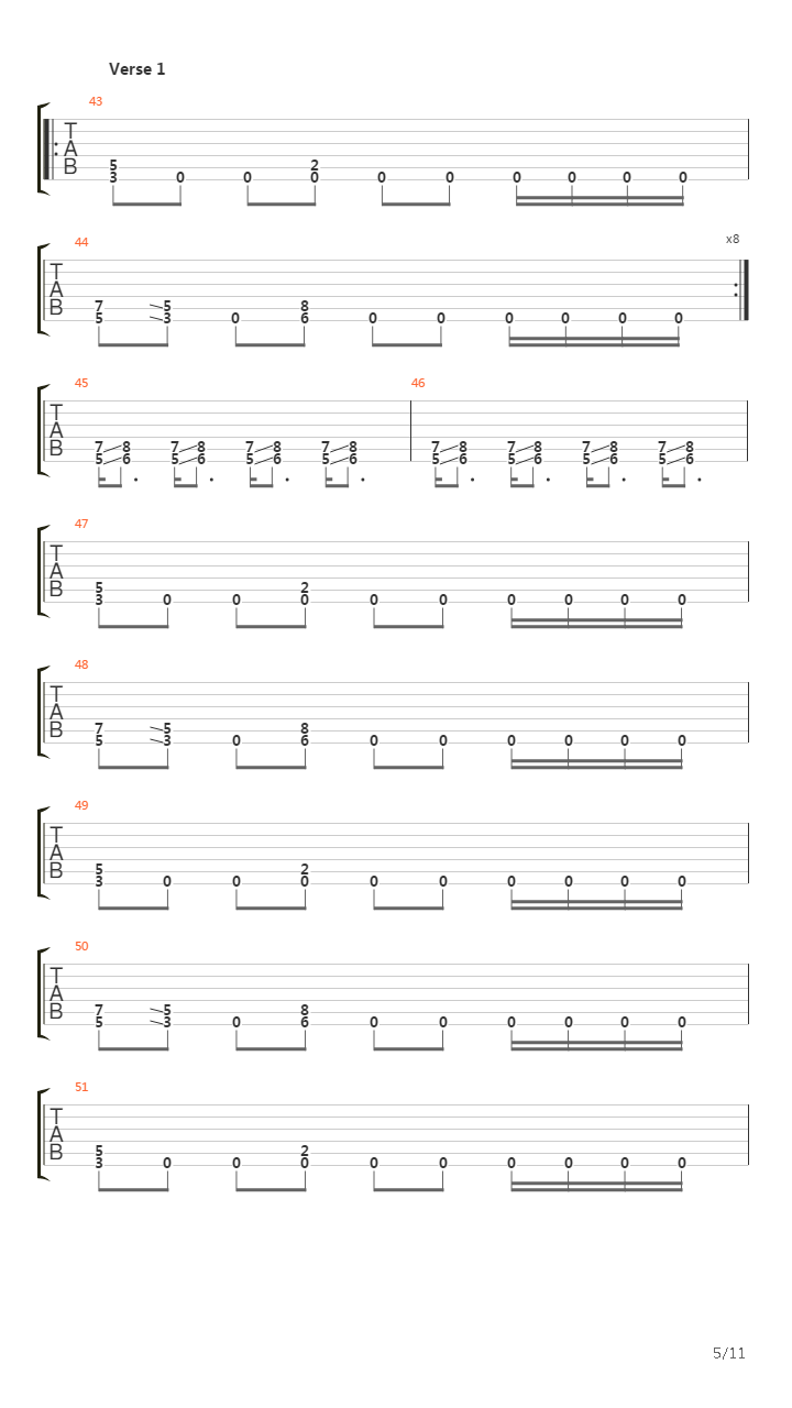 Just One Fix吉他谱