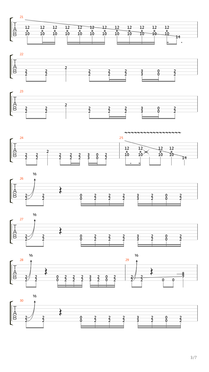 Dig吉他谱