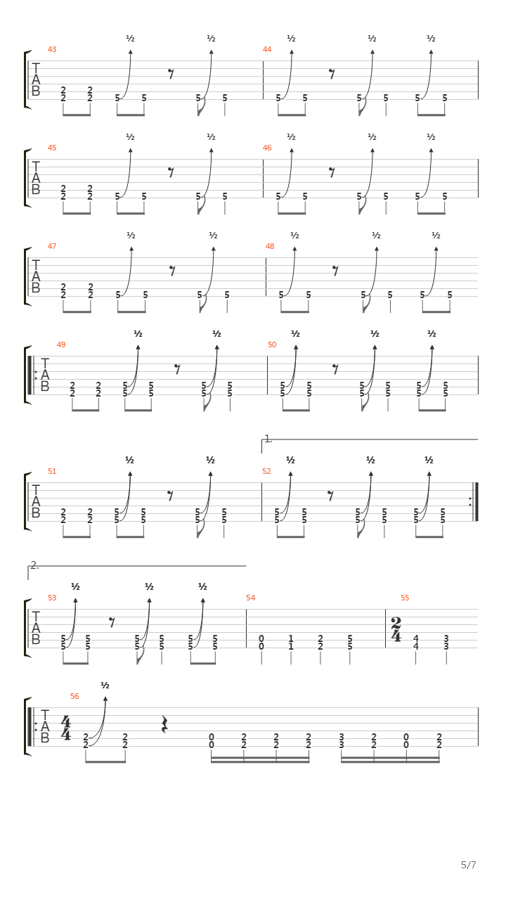 Dig吉他谱