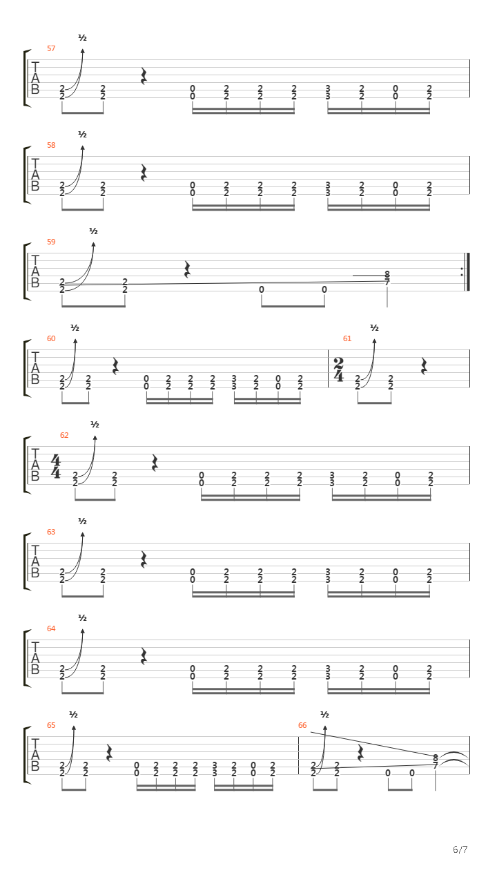 Dig吉他谱