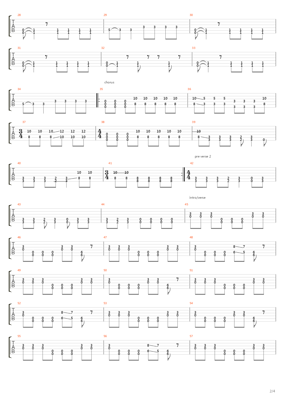 Version Of A Truth吉他谱