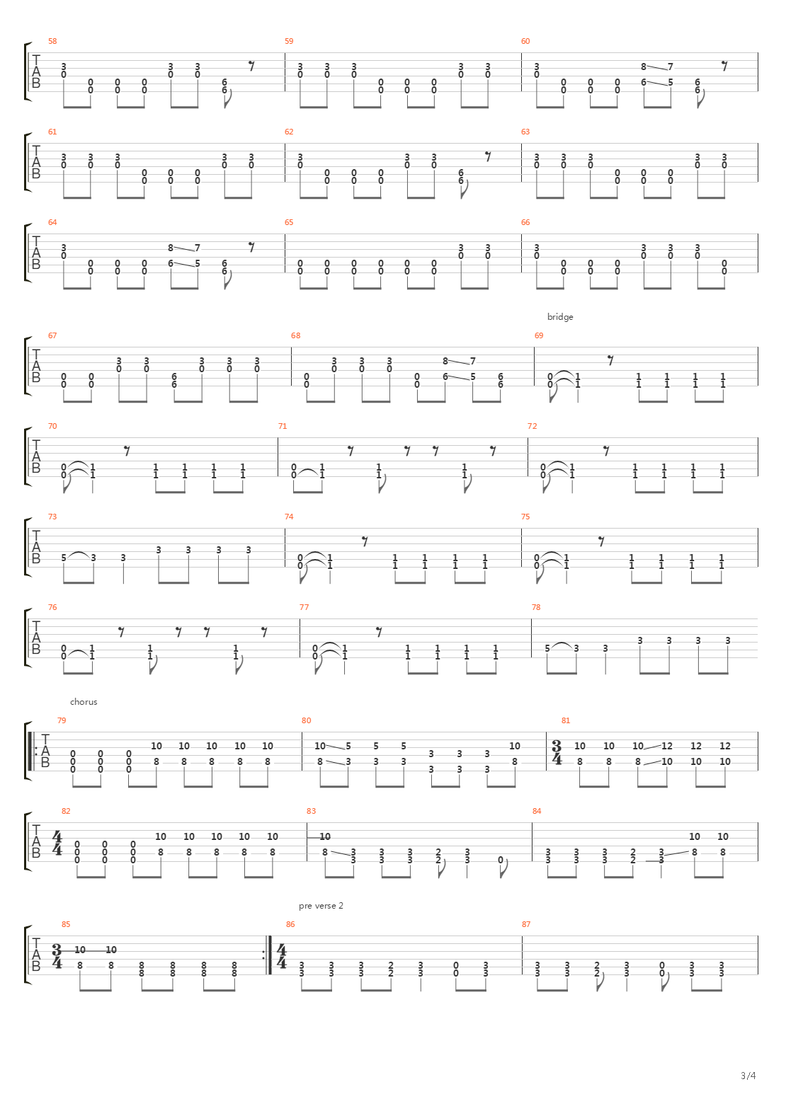 Version Of A Truth吉他谱