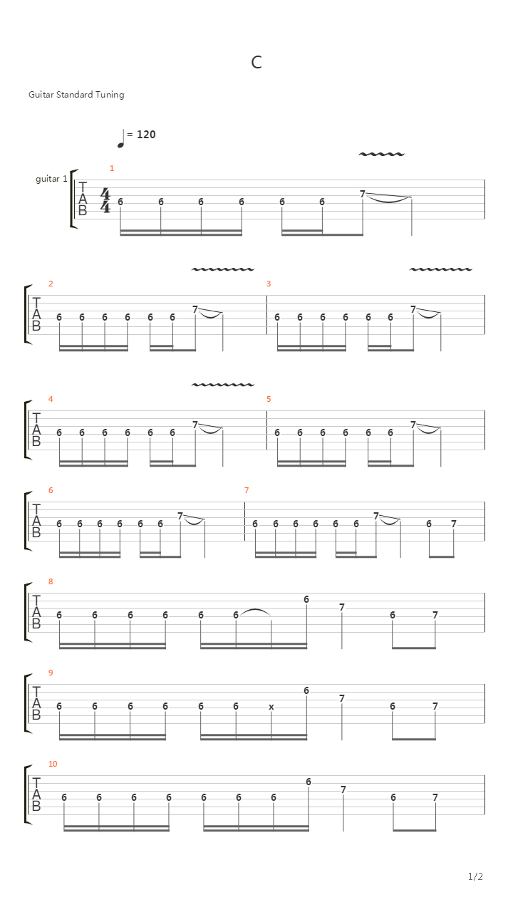 Cave (Intro)吉他谱