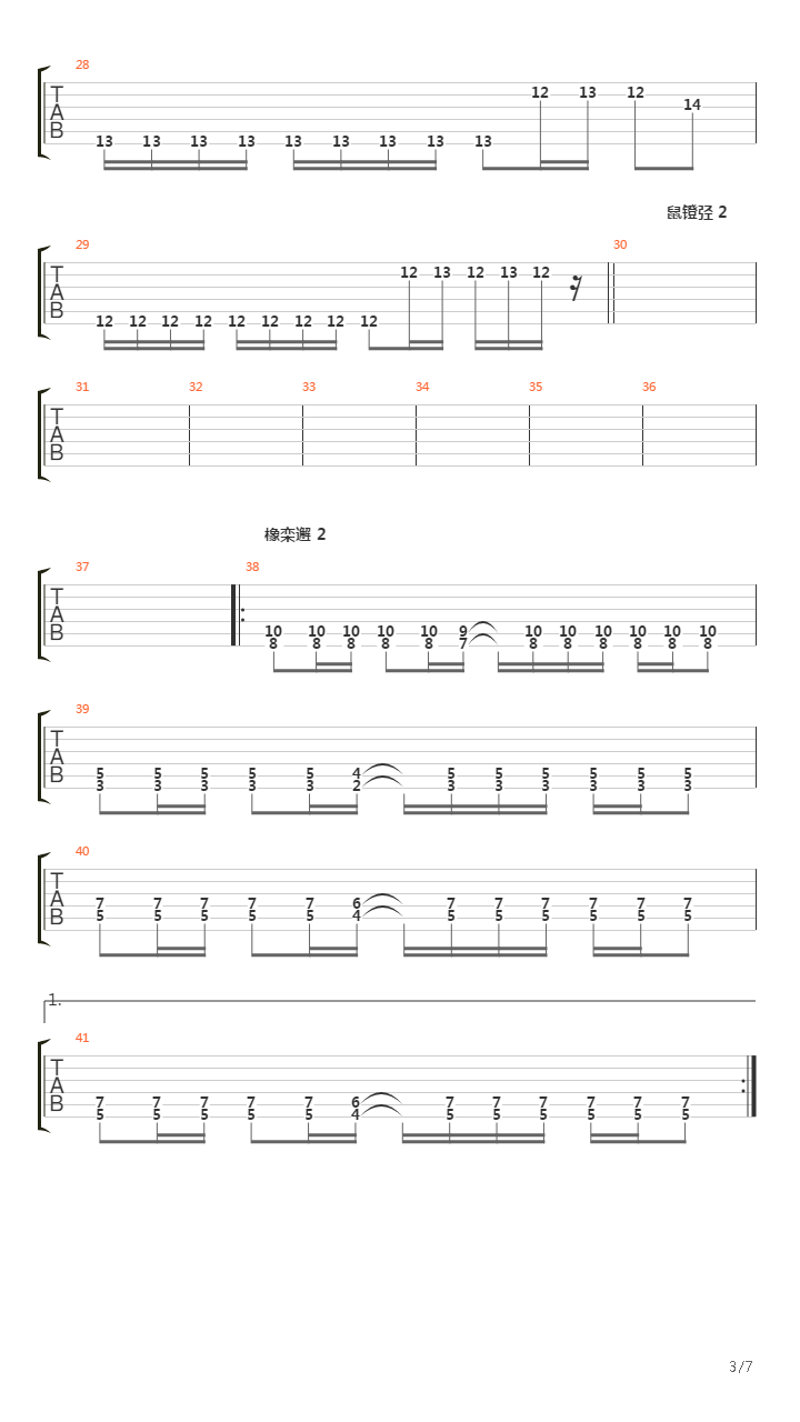 Hysteria吉他谱