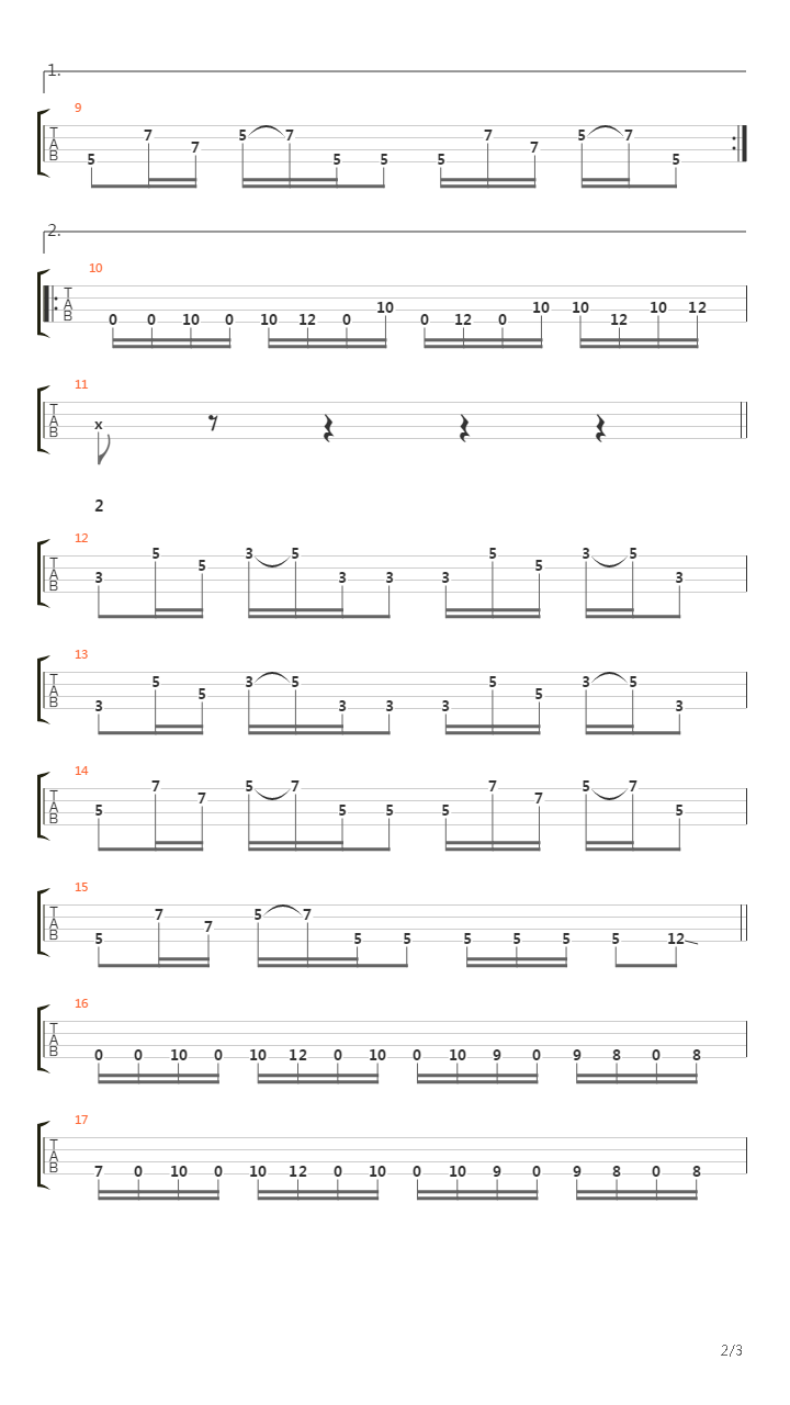 Hysteria (Bass Tutorial)吉他谱