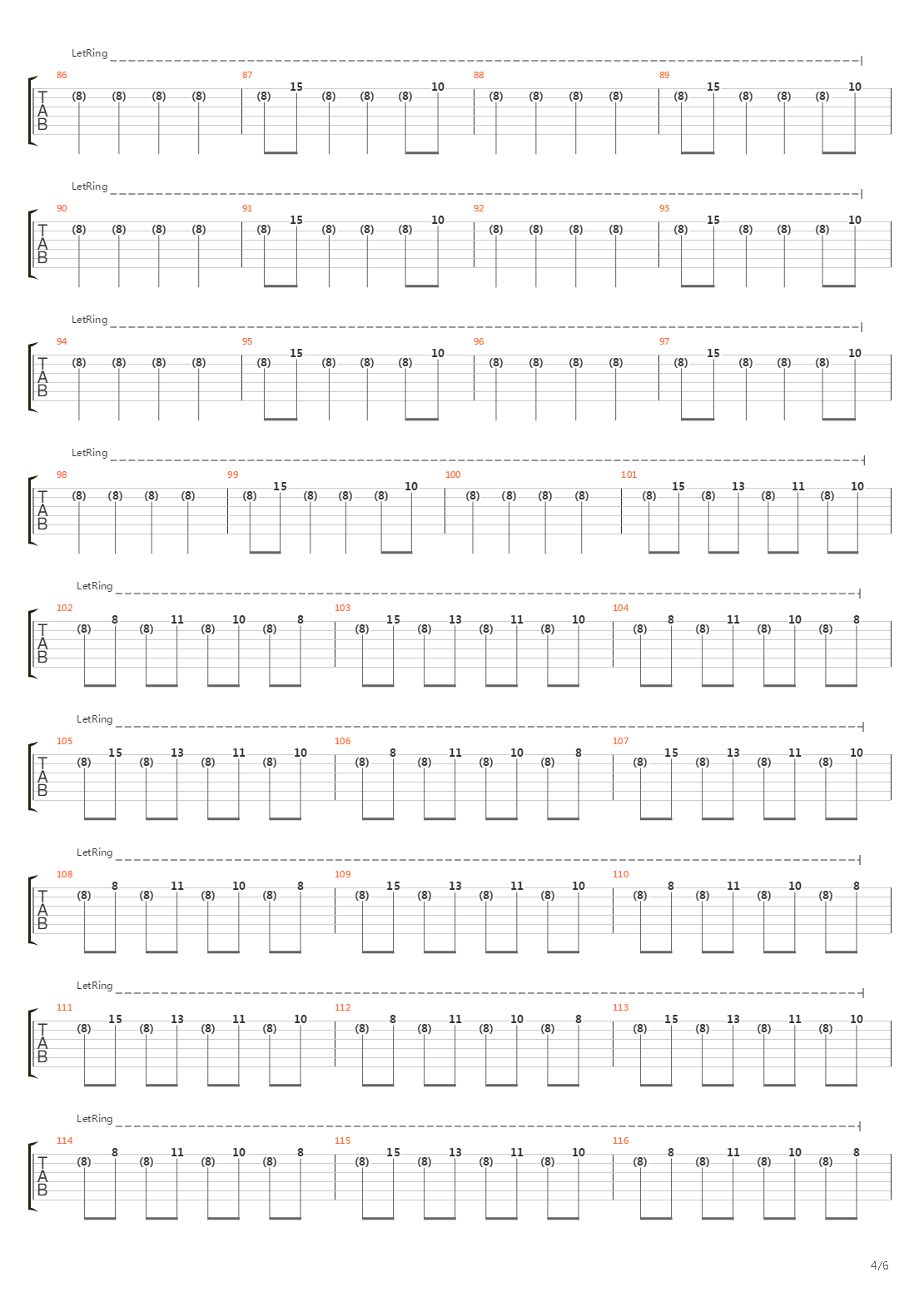 Isolated System吉他谱