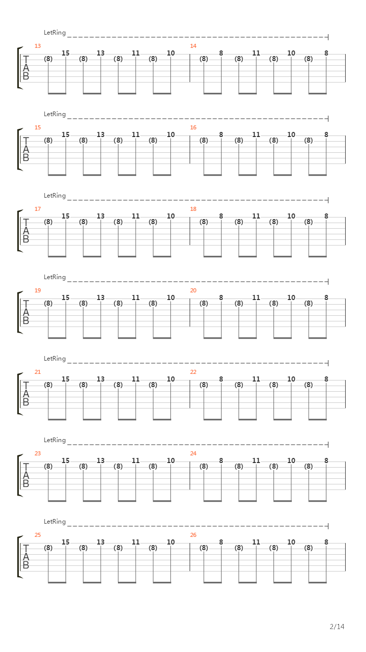 Isolated System吉他谱