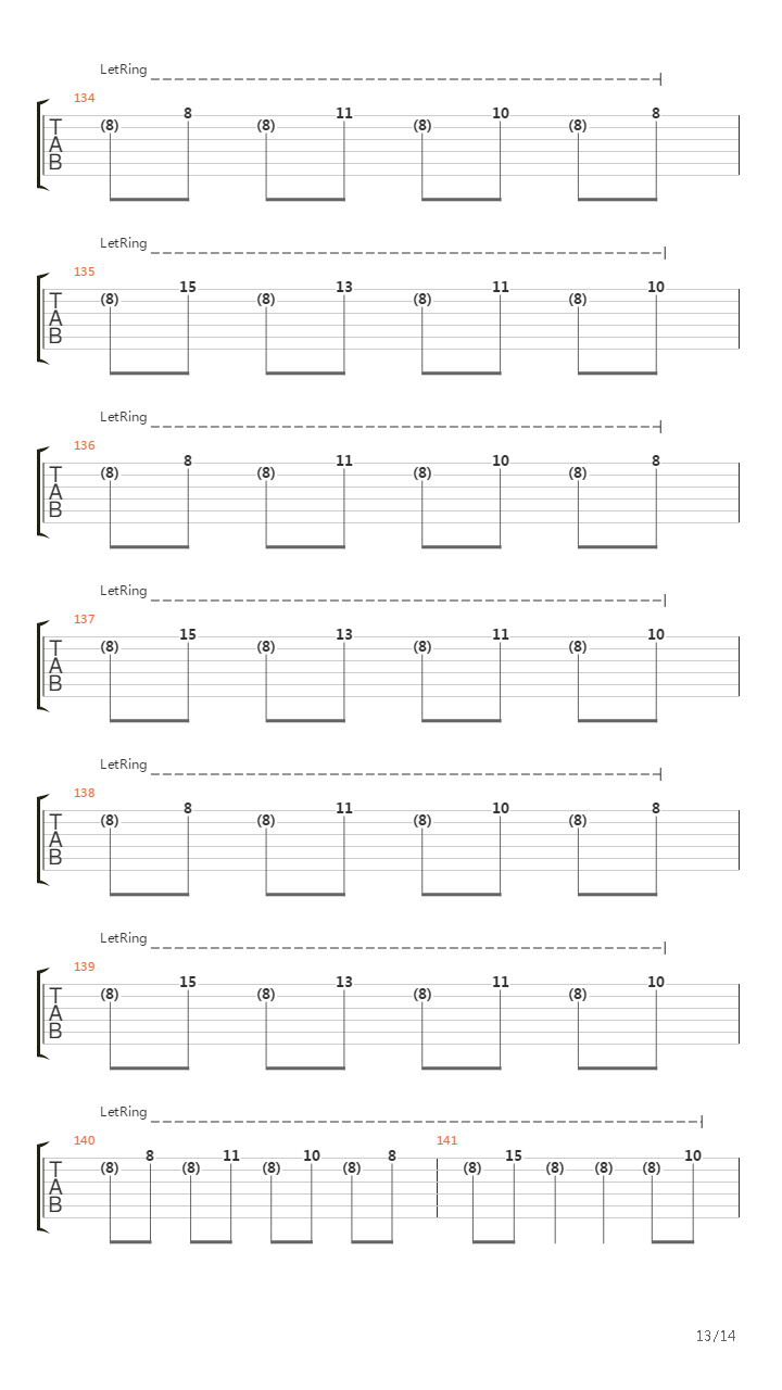 Isolated System吉他谱