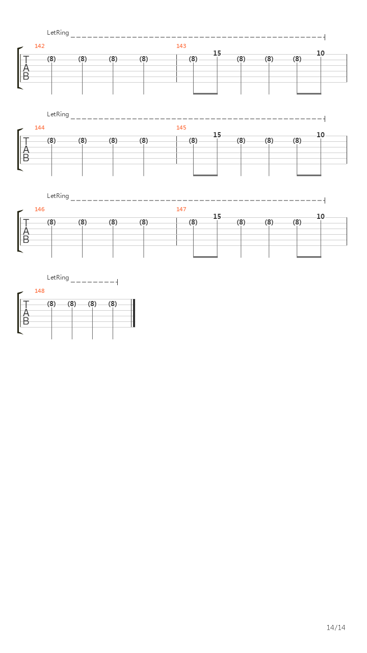 Isolated System吉他谱