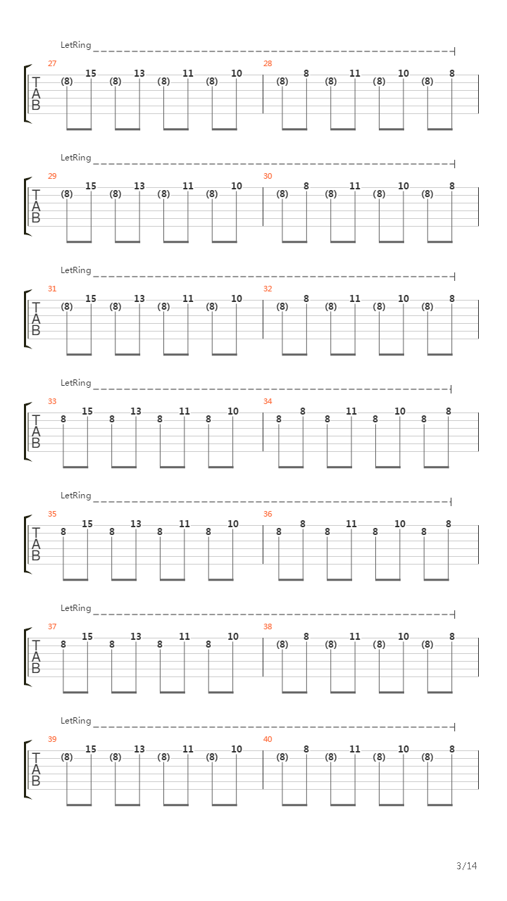 Isolated System吉他谱