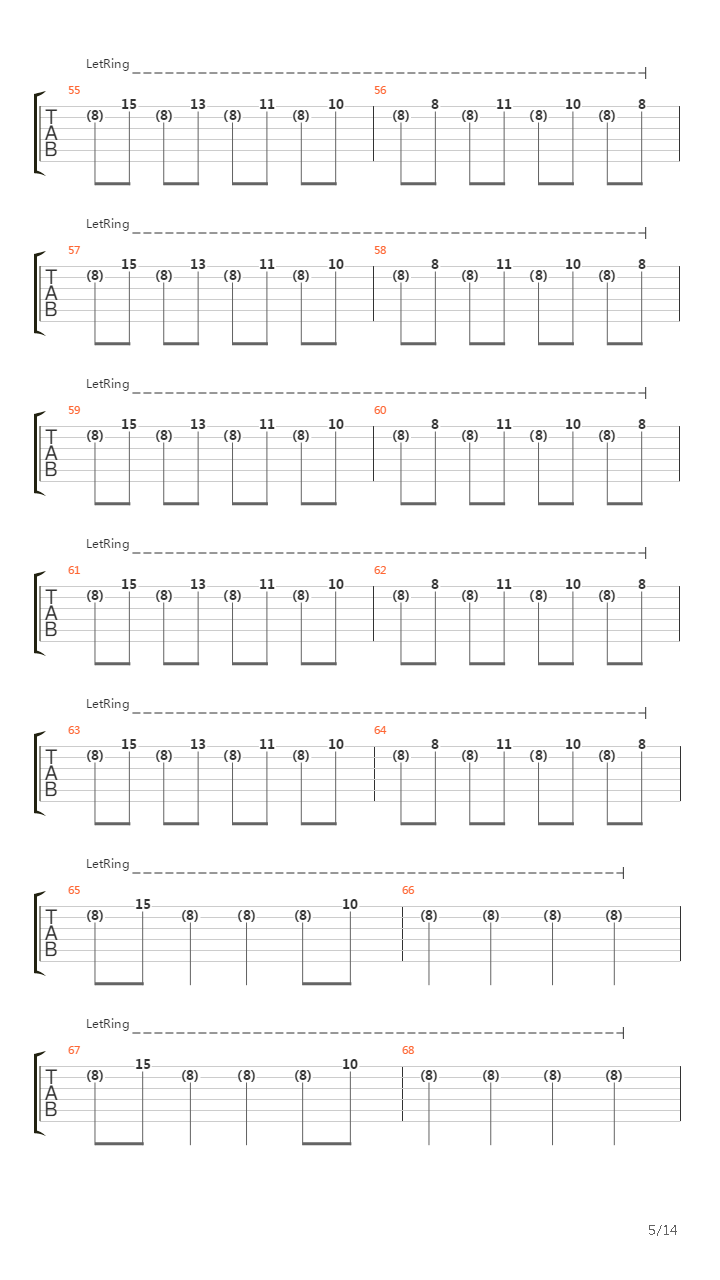 Isolated System吉他谱