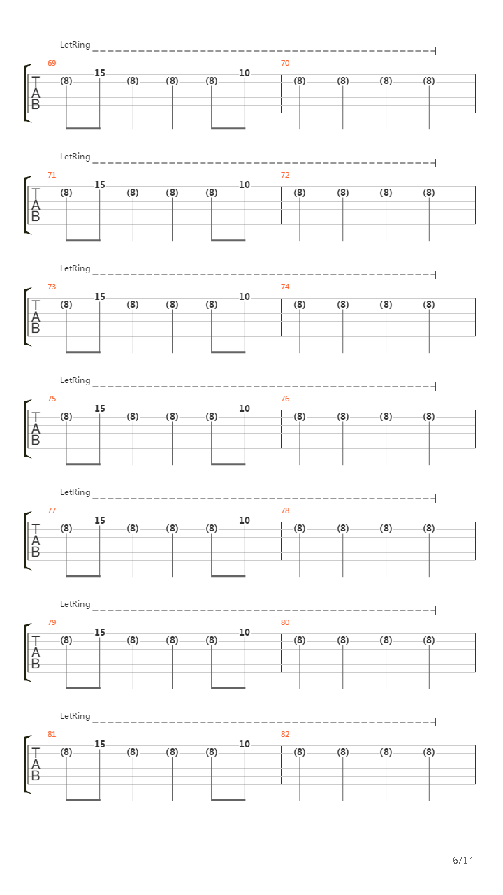 Isolated System吉他谱