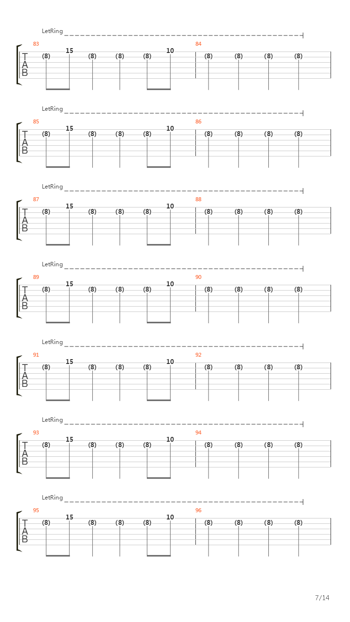 Isolated System吉他谱