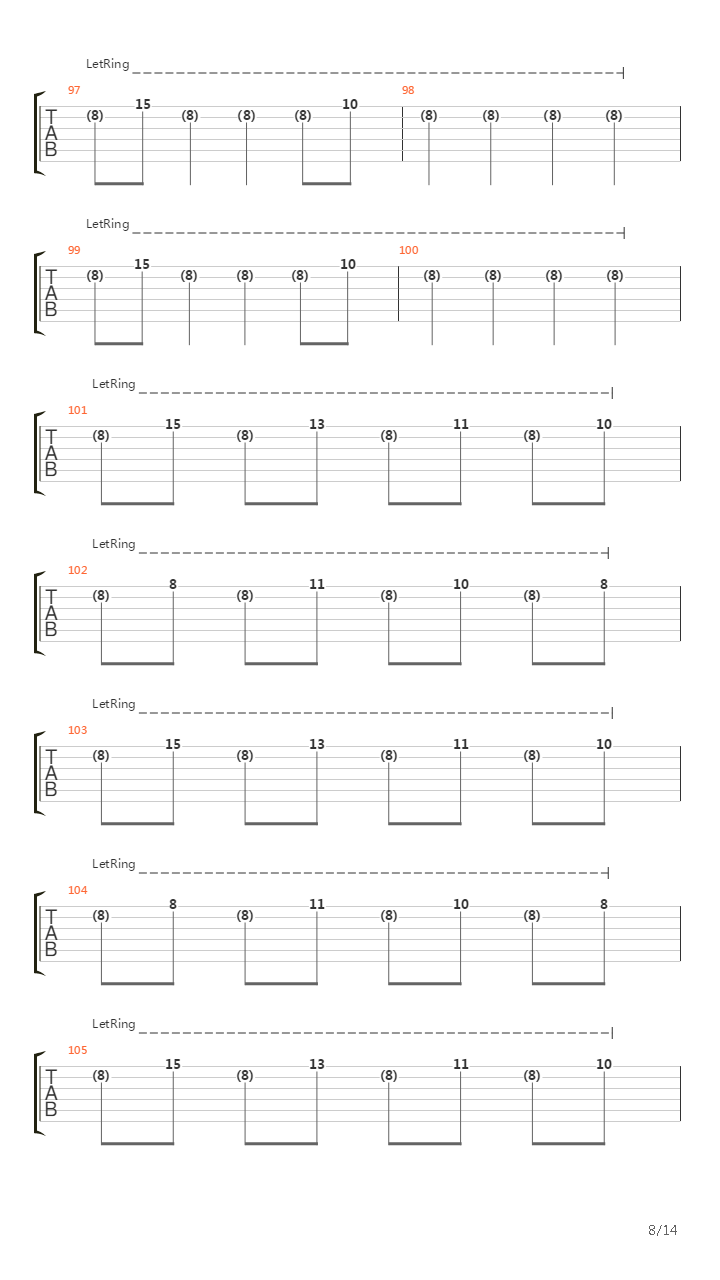 Isolated System吉他谱