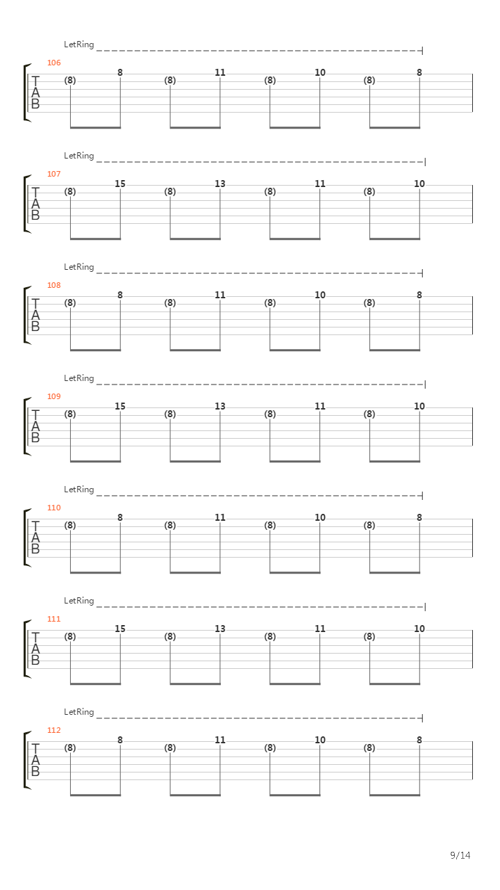 Isolated System吉他谱