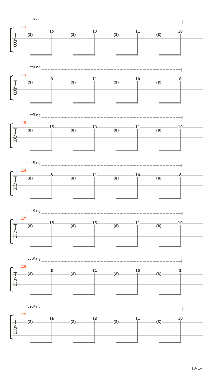 Isolated System吉他谱