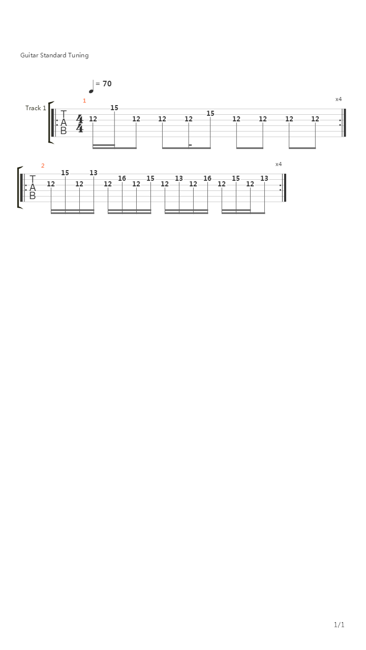 Isolated System吉他谱