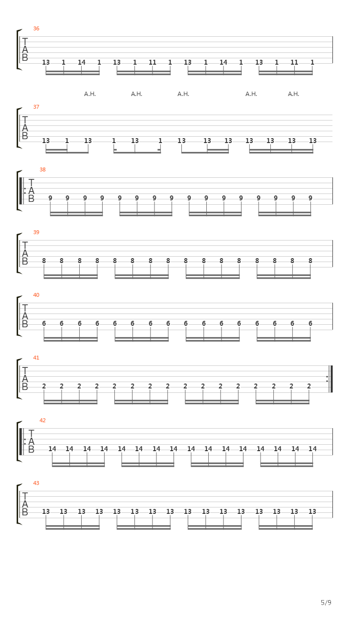 Stockholm Syndrome吉他谱