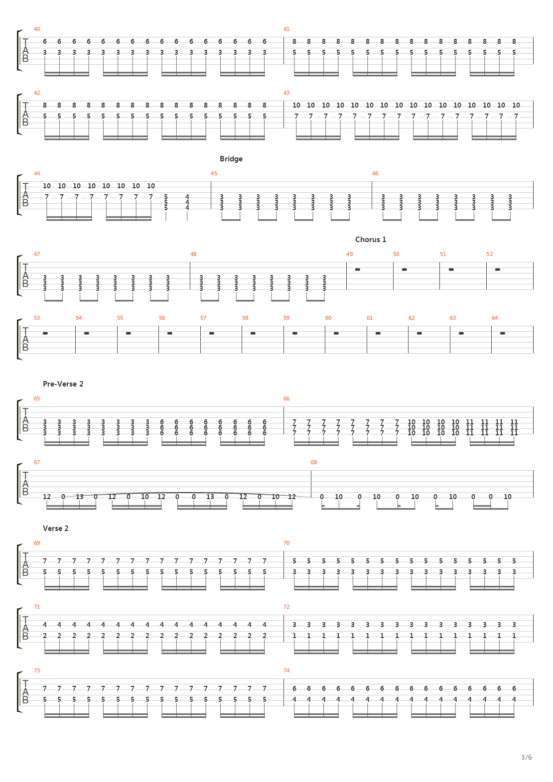 Stockholm Syndrome吉他谱