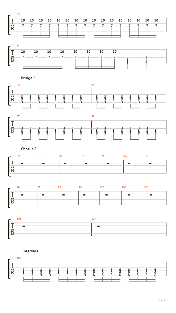 Stockholm Syndrome吉他谱