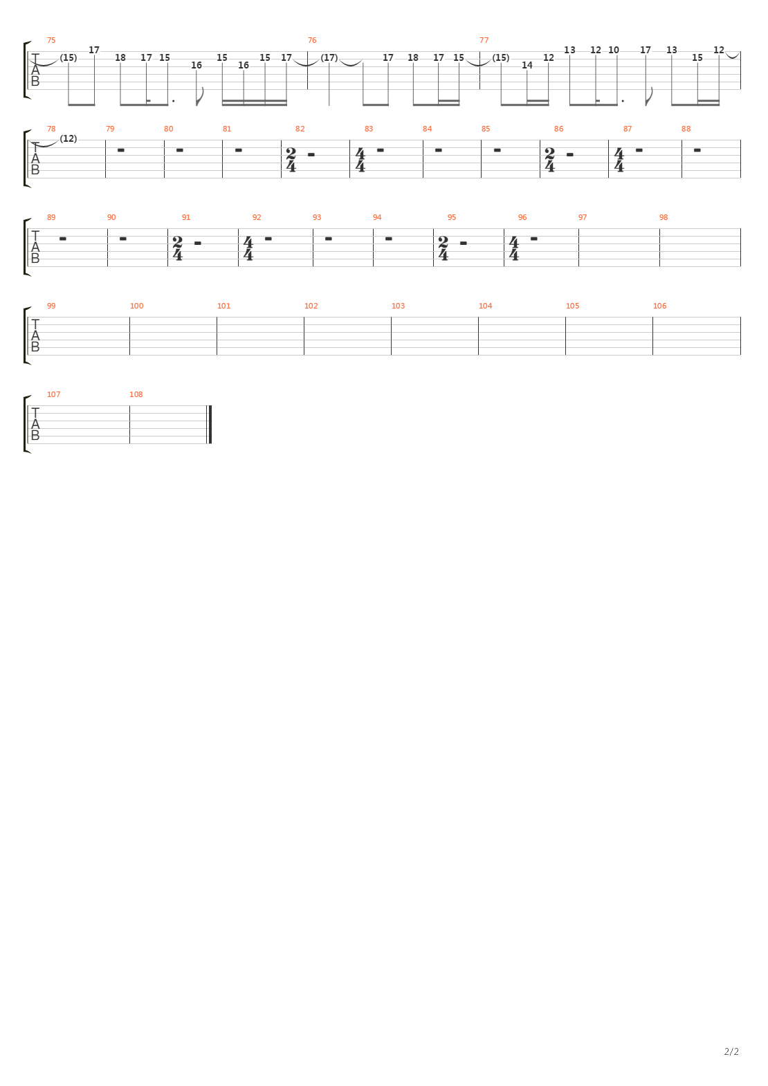 Ainsi Soit Je吉他谱