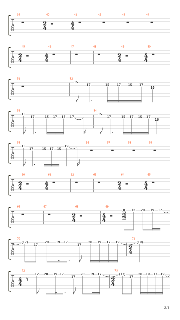 Ainsi Soit Je吉他谱