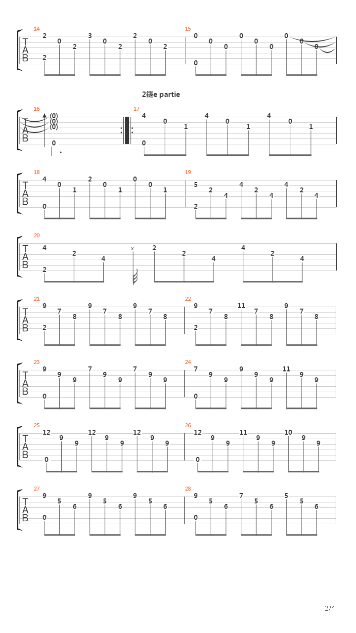 Jeux Interdits吉他谱