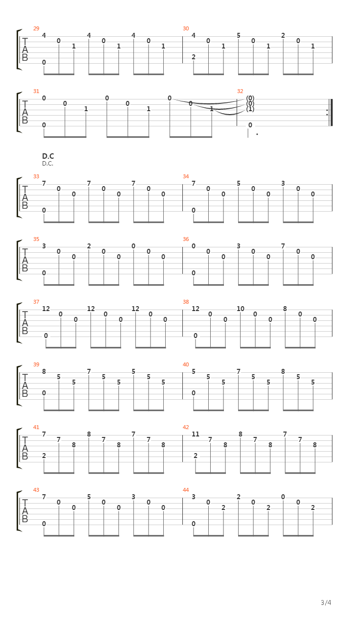 Jeux Interdits吉他谱