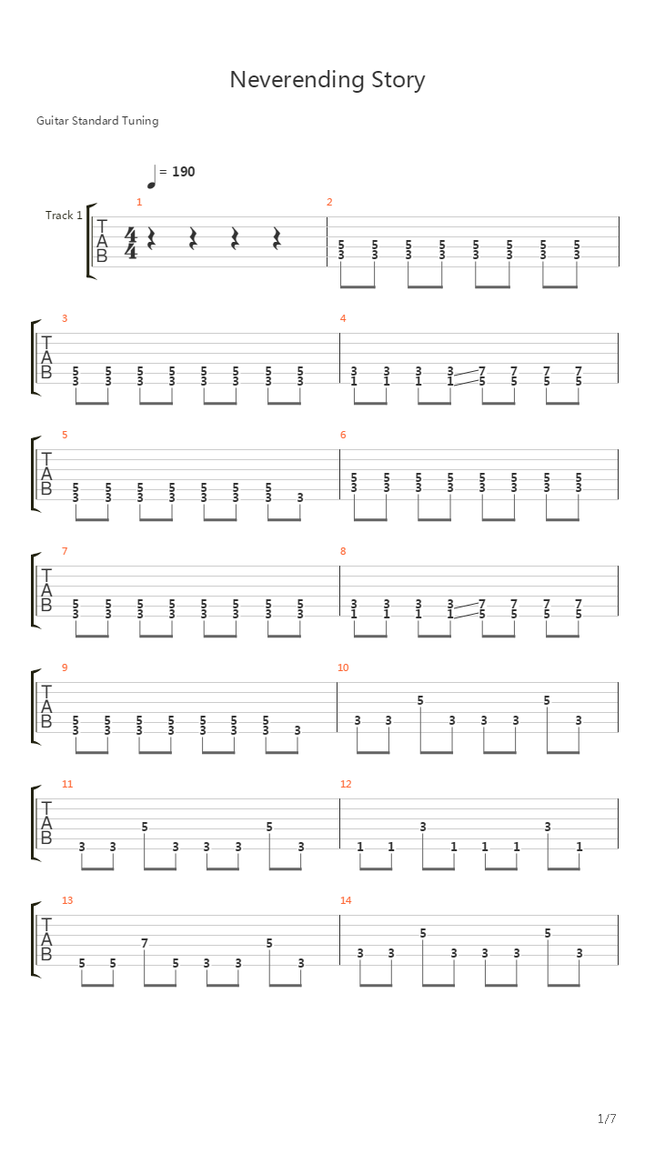 Neverending Story Theme Song吉他谱