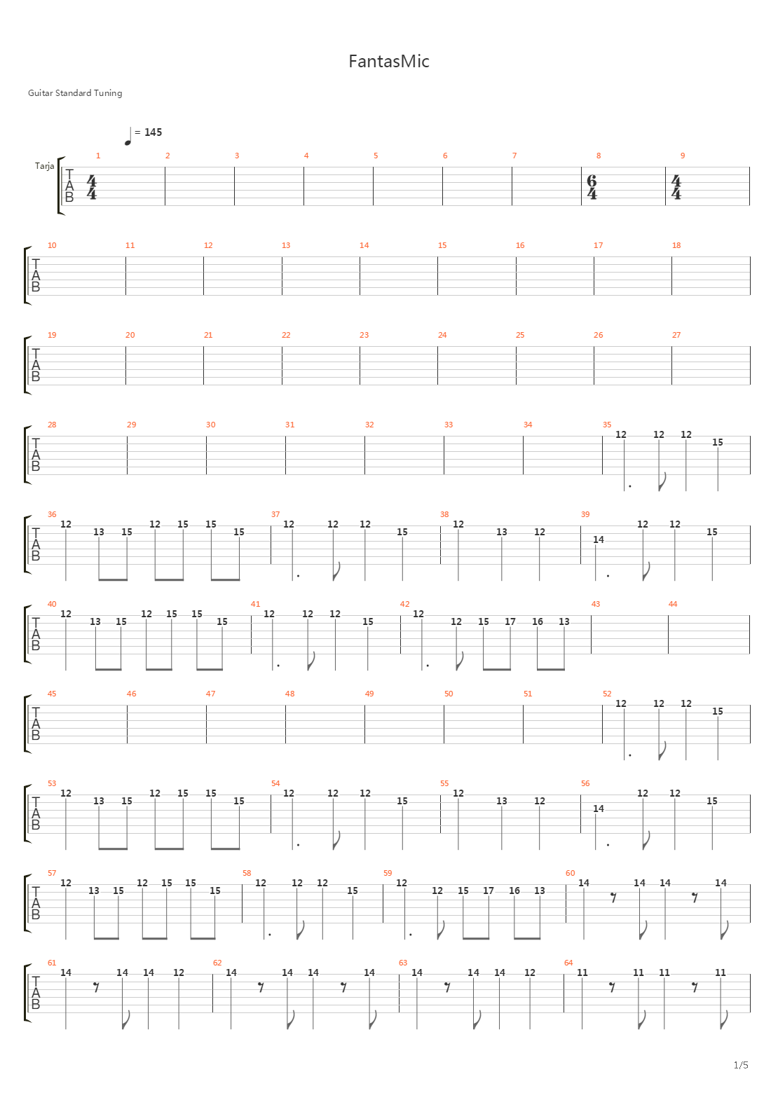FantasMic吉他谱