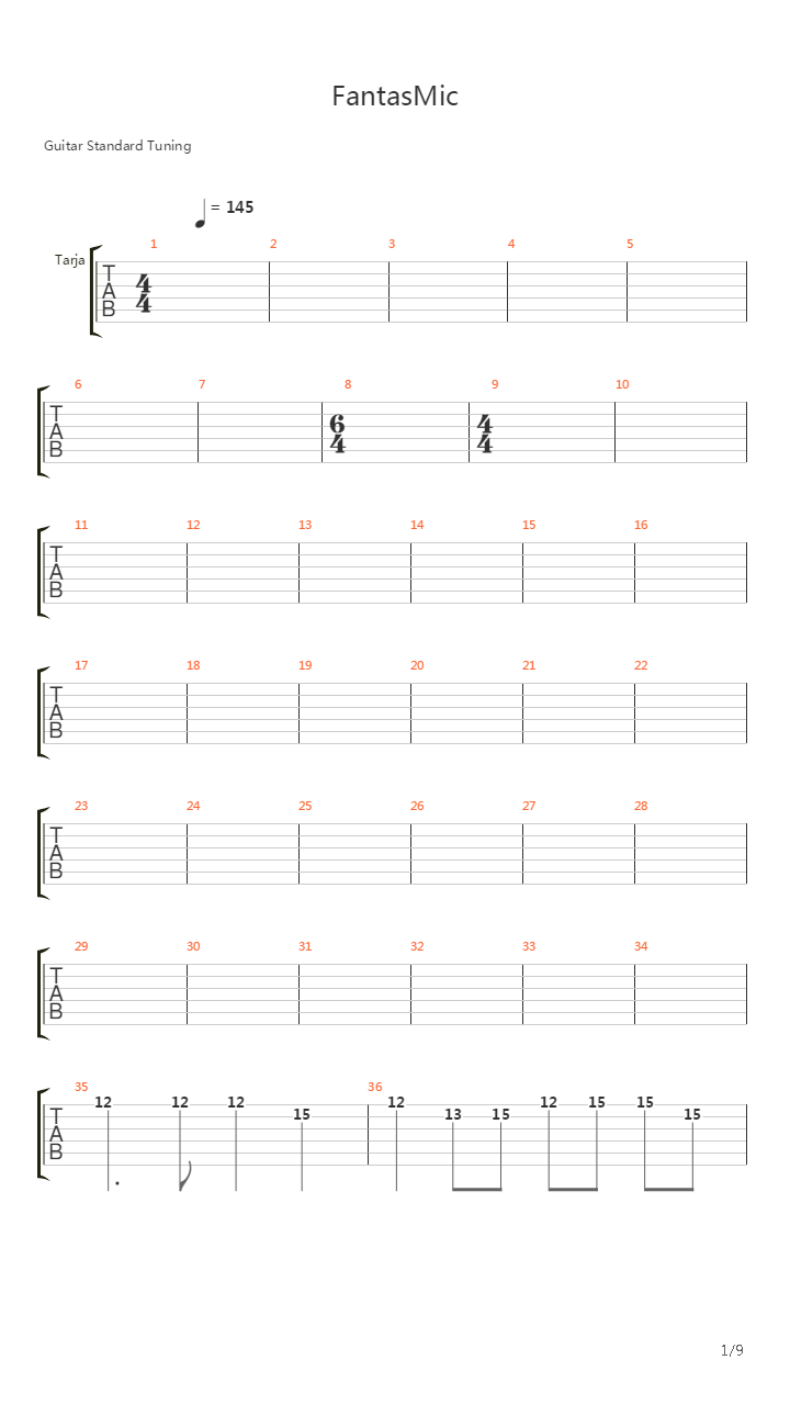 FantasMic吉他谱