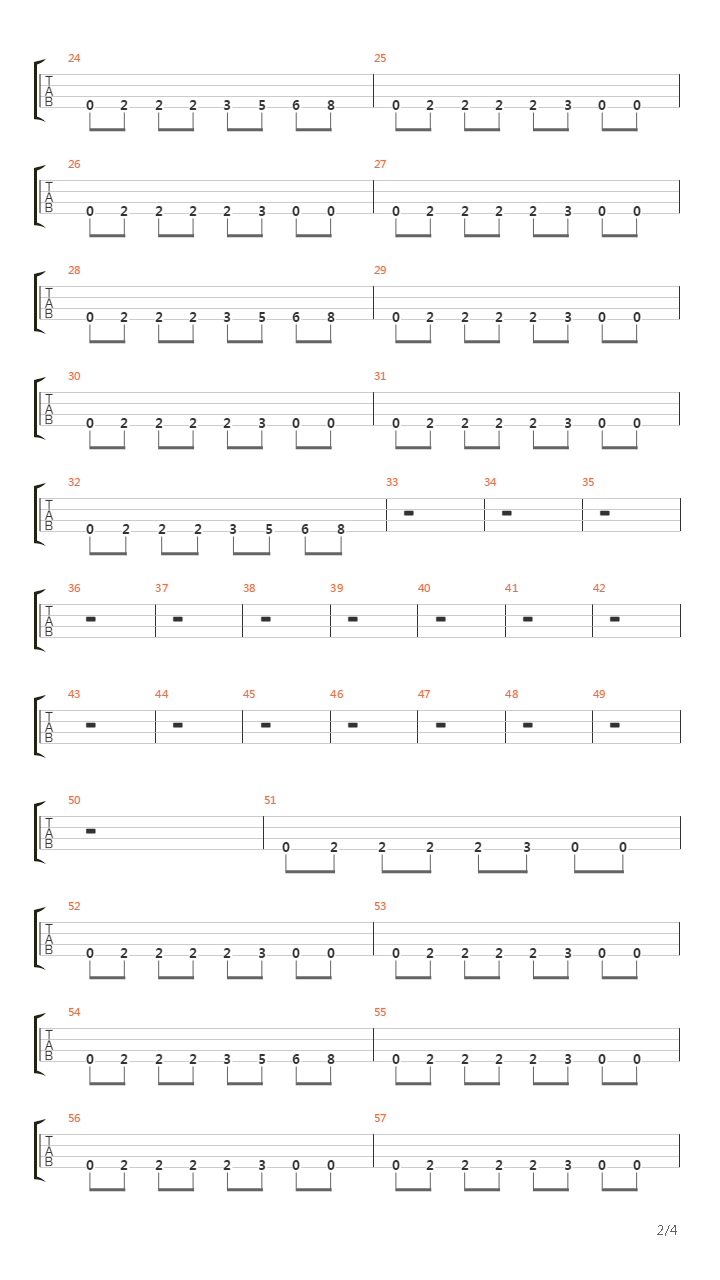 March of the pigs吉他谱