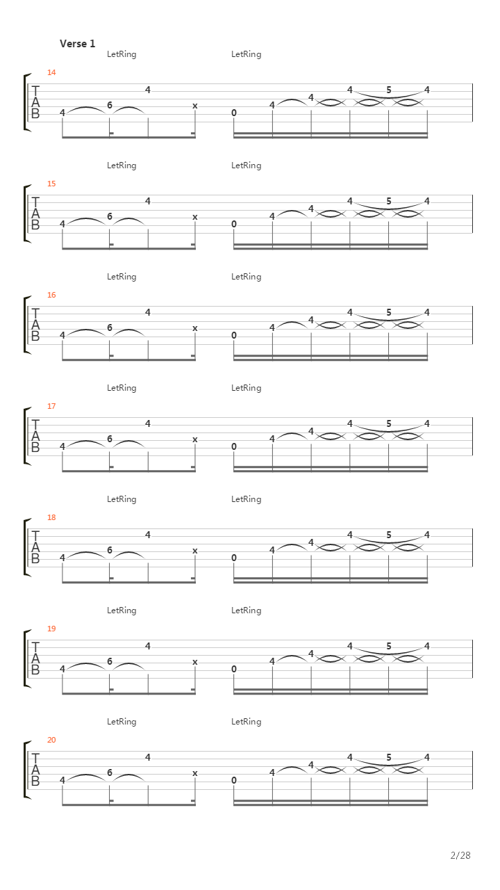 Hessian Peel吉他谱