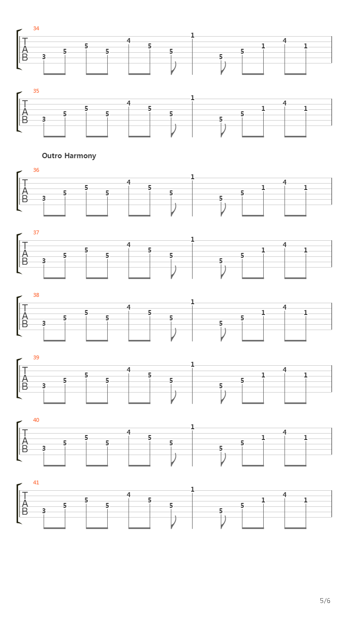 Patterns In The Ivy II吉他谱